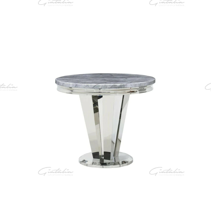 Riccardo 90cm Marble Round Dining Table - Belmont Interiors