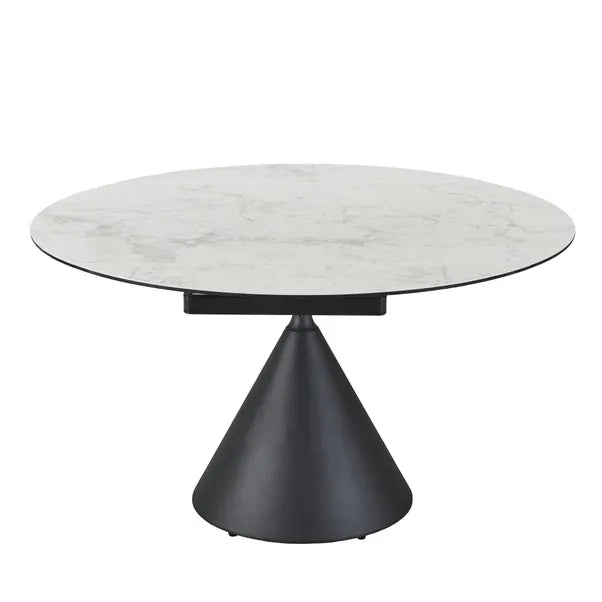 Cameo 4-6 Seater Ceramic Extendable Round Dining Table
