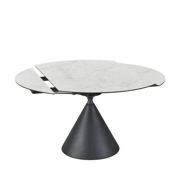 Cameo 4-6 Seater Ceramic Extendable Round Dining Table
