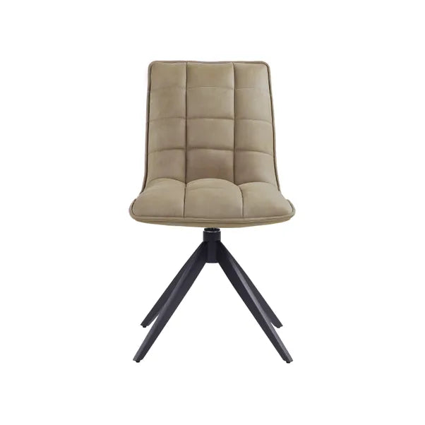 Luna Ceramic Dining Table With Swivel Dining Chairs