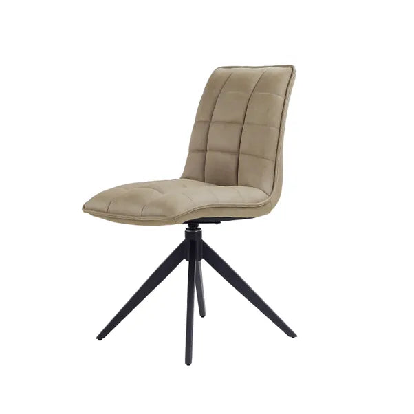 Luna Ceramic Dining Table With Swivel Dining Chairs