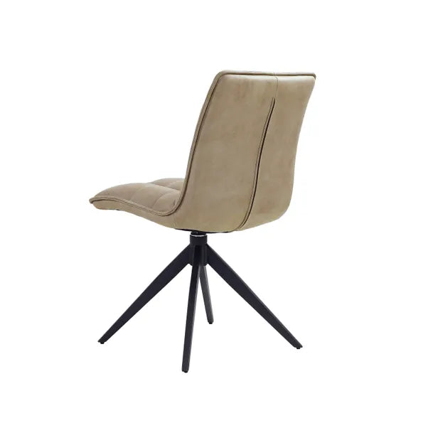 Luna Ceramic Dining Table With Swivel Dining Chairs