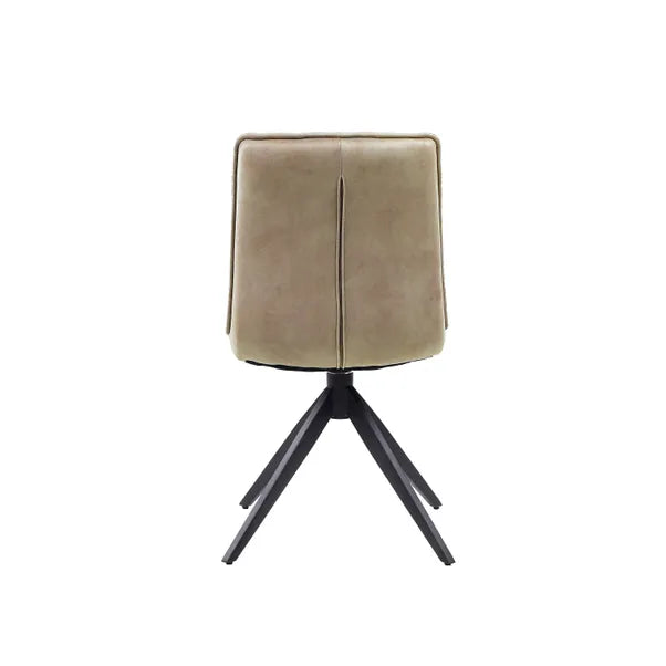 Luna Ceramic Dining Table With Swivel Dining Chairs