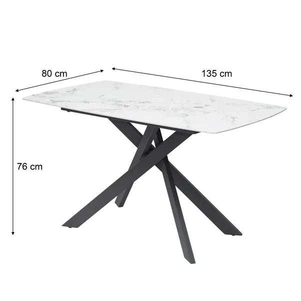 Luna Ceramic Dining Table - 135cm