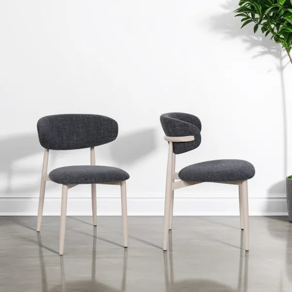 Skye Dining Chairs in Charcoal - Set of 2