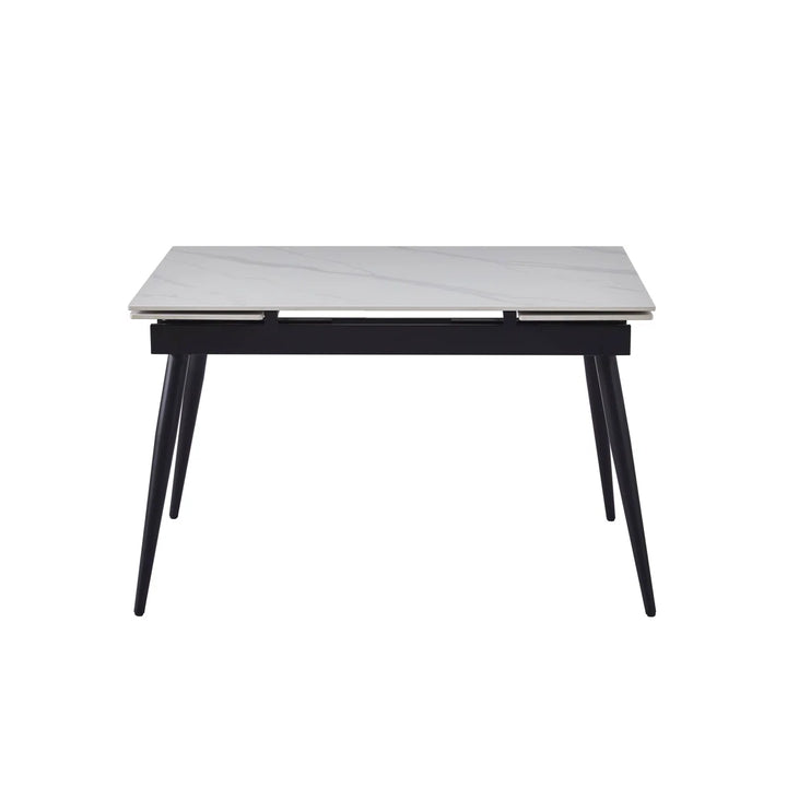 Verona 120-180cm White Ceramic Extending Dining Table