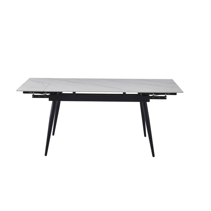 Verona 120-180cm White Ceramic Extending Dining Table