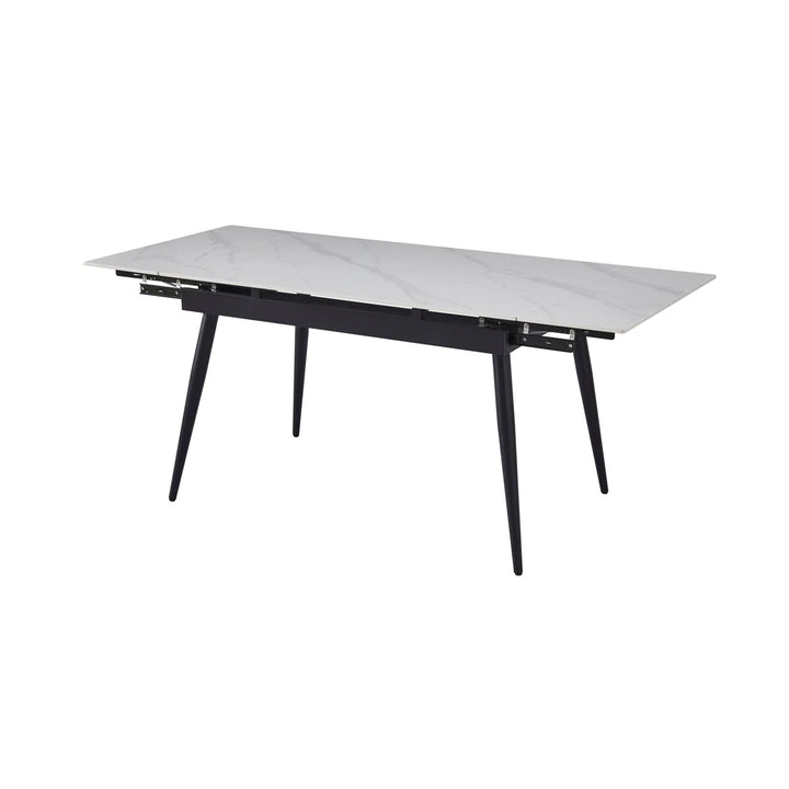 Verona 120-180cm White Ceramic Extending Dining Table