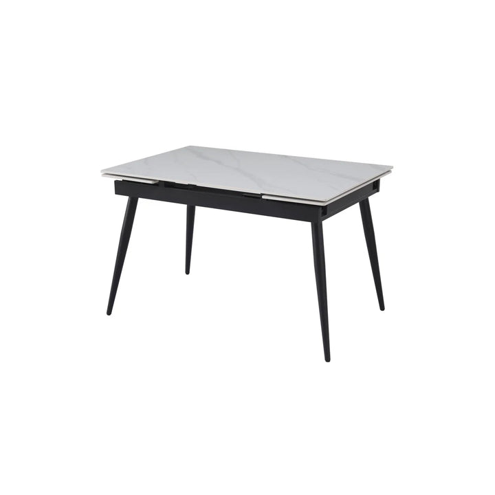 Verona 120-180cm White Ceramic Extending Dining Table