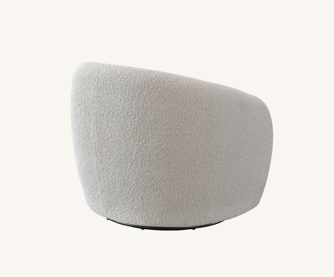The Nolita Boucle Premium Accent Chair Koala Teddy Boucle Fabric - Belmont Interiors