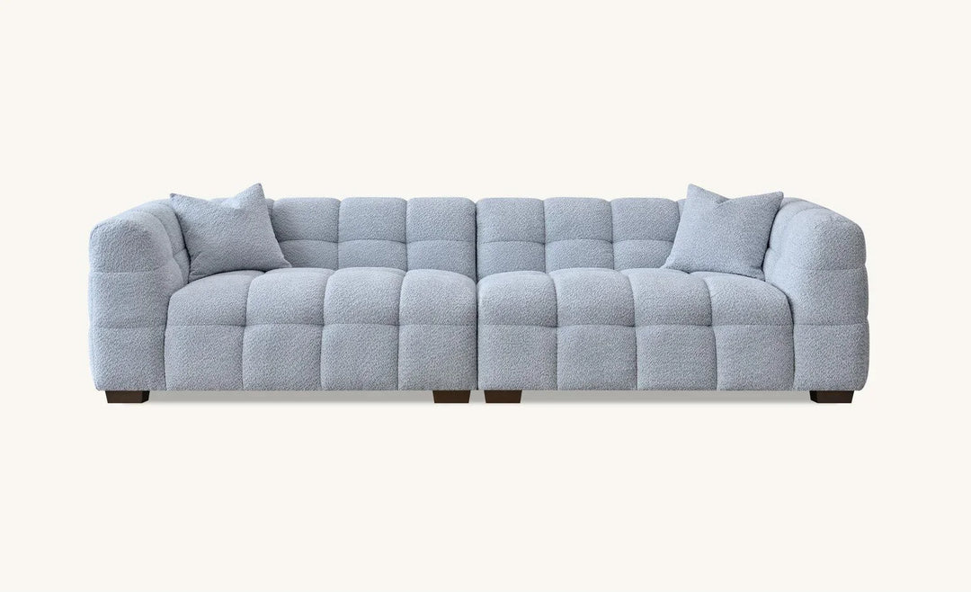 The Tribeca Pearl Boucle 4 Seater Premium Sofa Pearl Boucle Fabric - Belmont Interiors