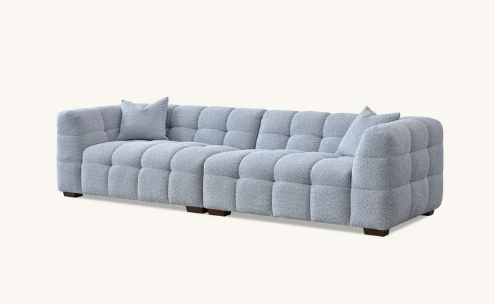 The Tribeca Pearl Boucle 4 Seater Premium Sofa Pearl Boucle Fabric - Belmont Interiors