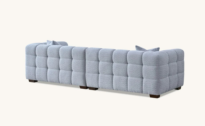 The Tribeca Pearl Boucle 4 Seater Premium Sofa Pearl Boucle Fabric - Belmont Interiors