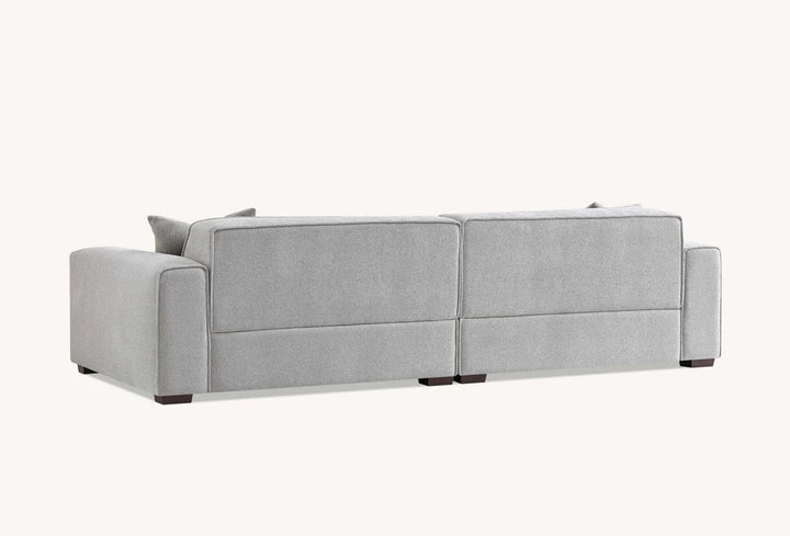 The Dakota Pebble Boucle 4 Seater With Chaise Premium Sofa Pebble Boucle Fabric - Belmont Interiors