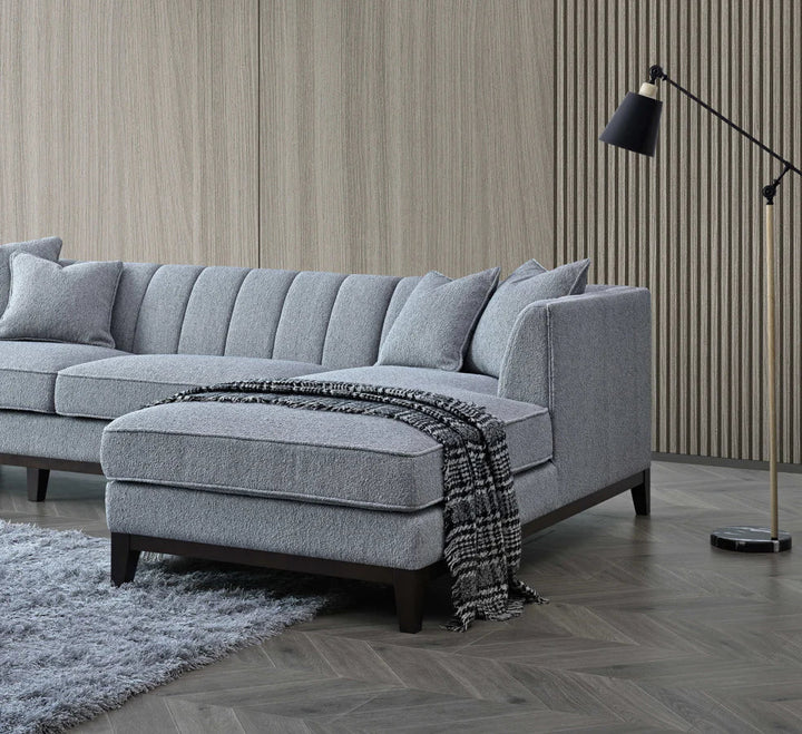 The Cooper Dolphin Boucle Right Hand Corner Premium Sofa Dolphin Boucle Fabric - Belmont Interiors