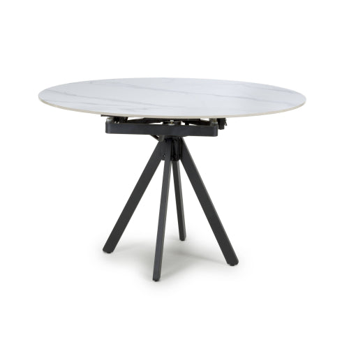 Nova Rotating White 1.2m Dining Table