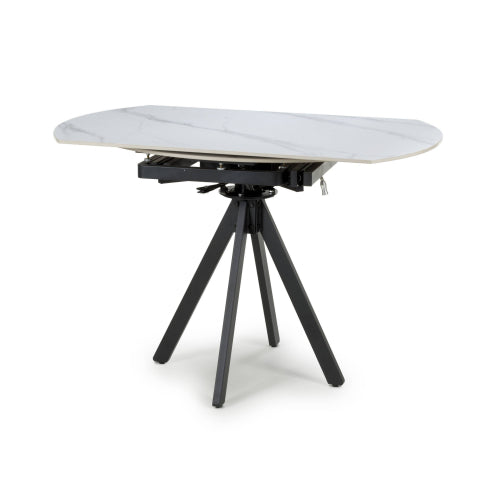 Nova Rotating White 1.2m Dining Table