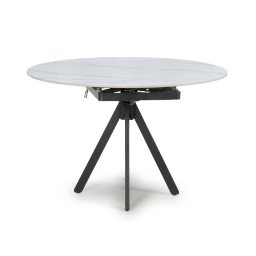 Nova Rotating White 1.2m Dining Table