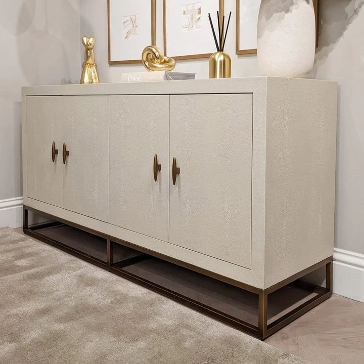 DI Designs Hampton Sideboard - Ivory Shagreen - Belmont Interiors