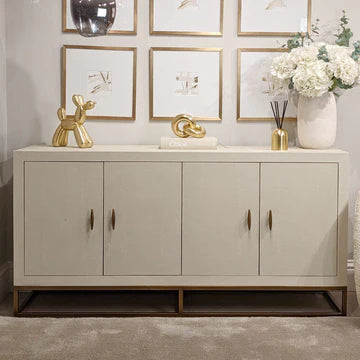 DI Designs Hampton Sideboard - Ivory Shagreen - Belmont Interiors