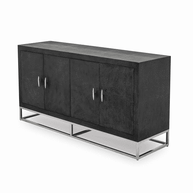 DI Designs Hampton Sideboard - Black Shagreen - Belmont Interiors