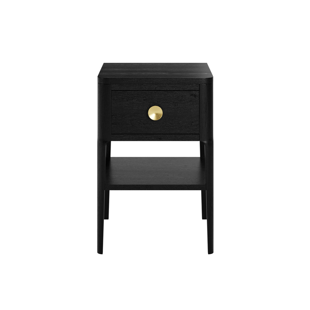 DI Designs Abberley Bedside in Black - 1 Drawer - Belmont Interiors