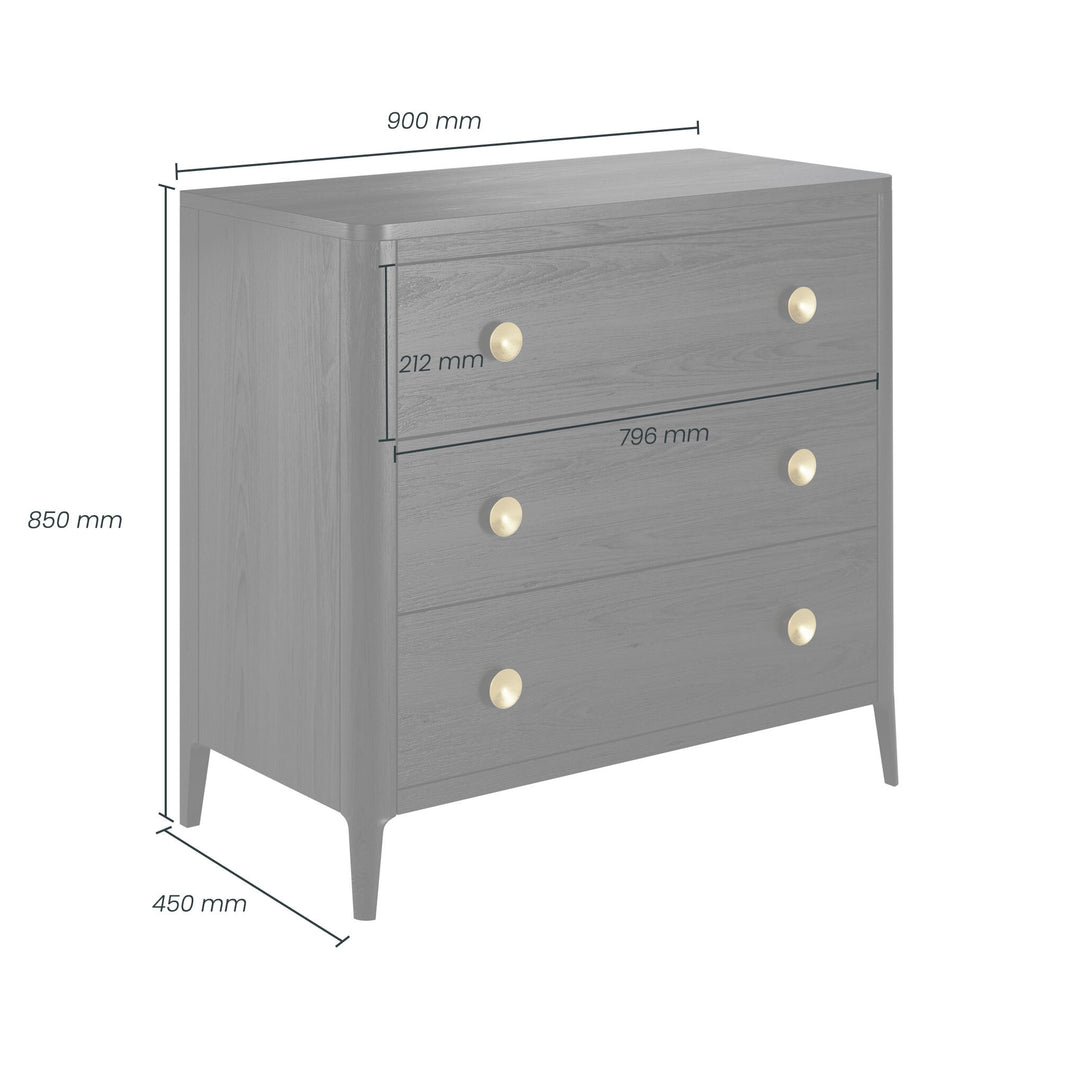 DI Designs Abberley Chest of Drawers in Black - Belmont Interiors