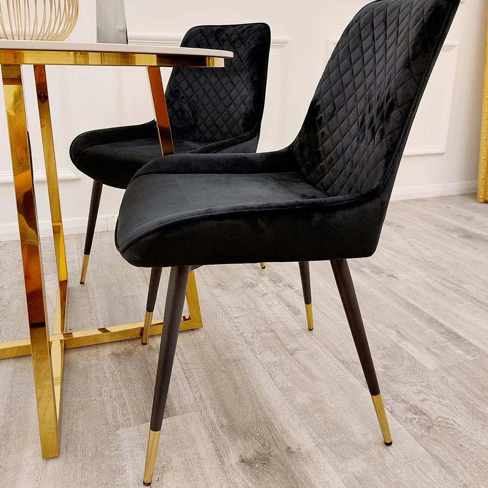 Luna Velvet Dining Chair - Belmont Interiors