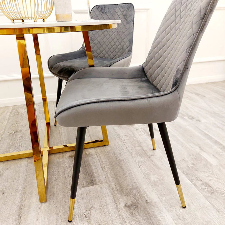 Luna Velvet Dining Chair - Belmont Interiors