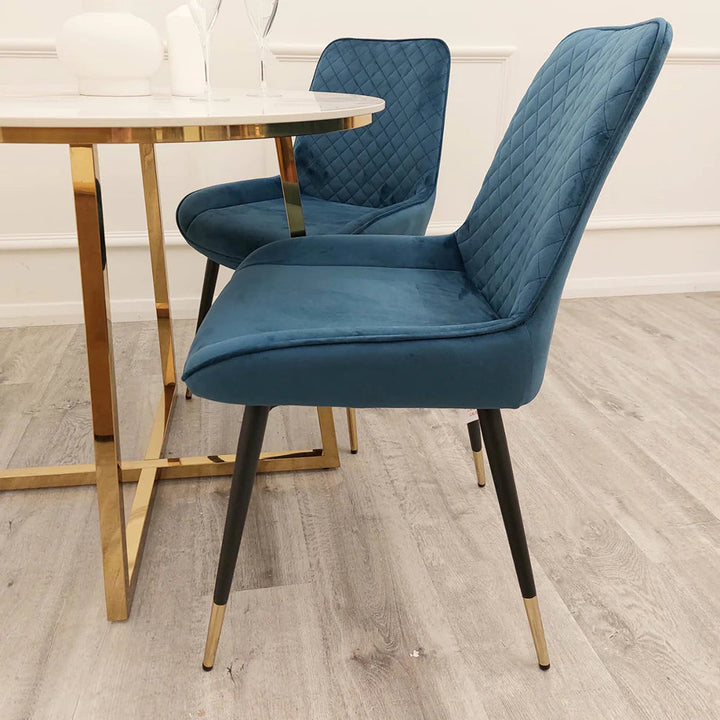 Luna Velvet Dining Chair - Belmont Interiors