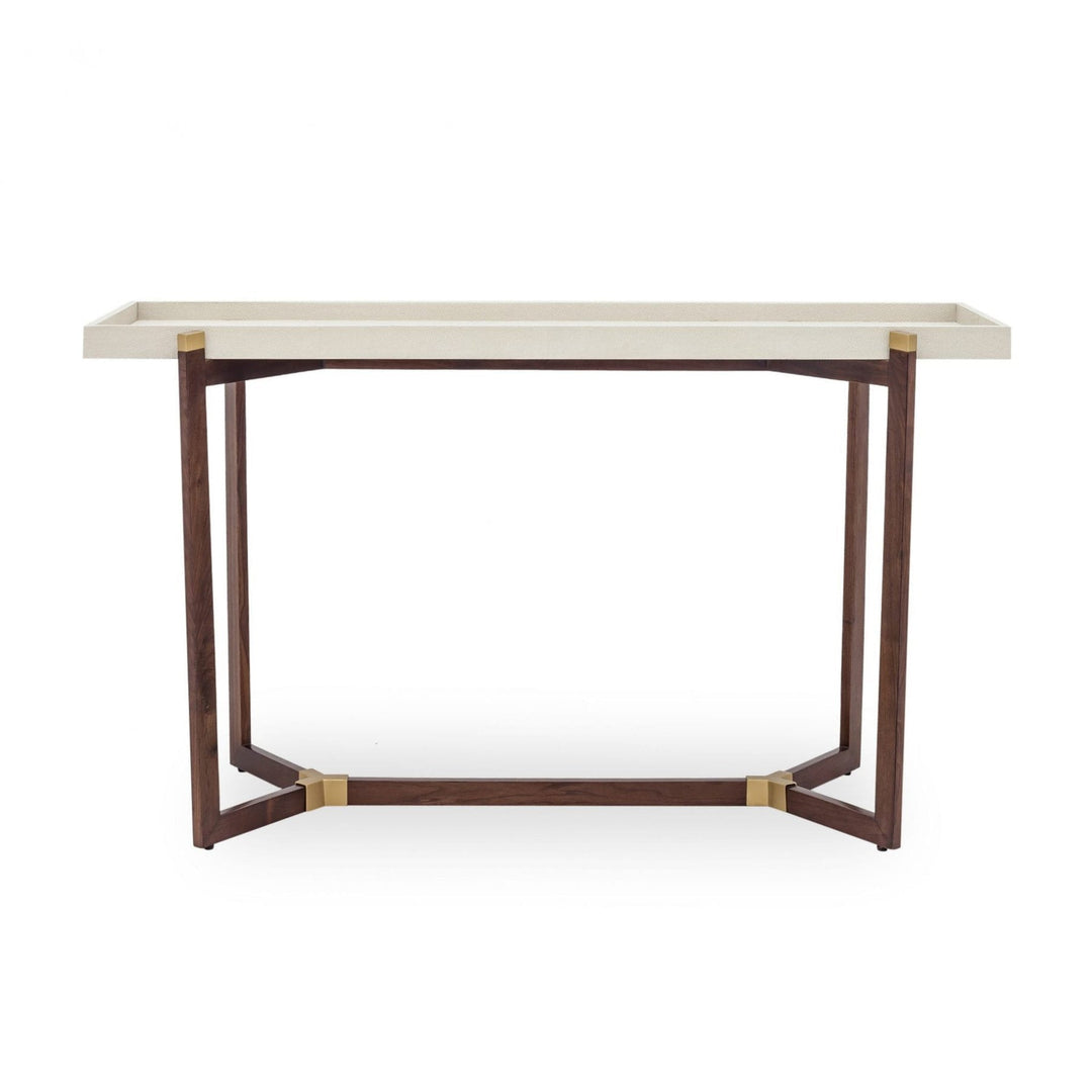 DI Designs Hambledon Console - Cream Shagreen - Belmont Interiors