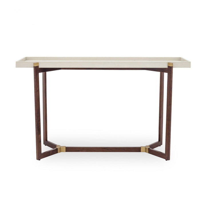 DI Designs Hambledon Console - Cream Shagreen - Belmont Interiors