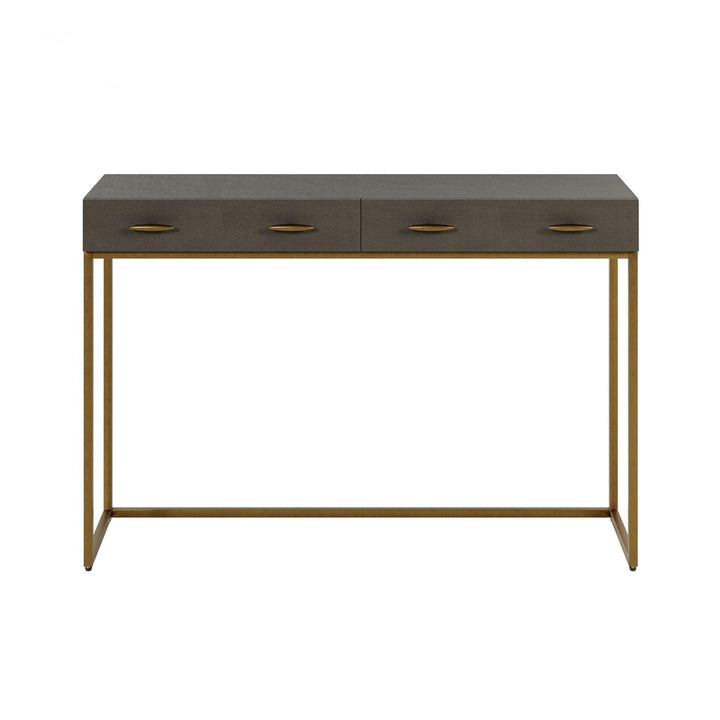 DI Designs Hampton Console - Grey Shagreen - Belmont Interiors