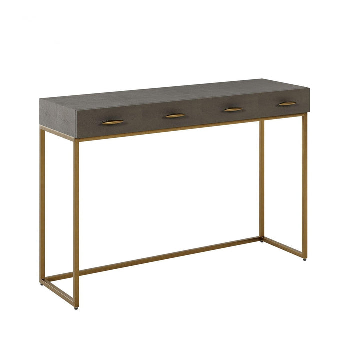 DI Designs Hampton Console - Grey Shagreen - Belmont Interiors
