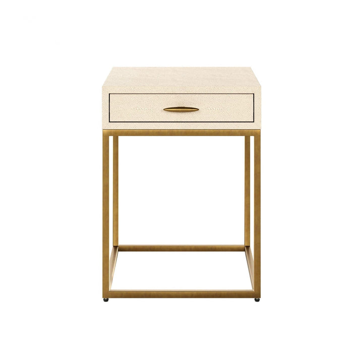 DI Designs Hampton Bedside - Ivory Shagreen - Belmont Interiors
