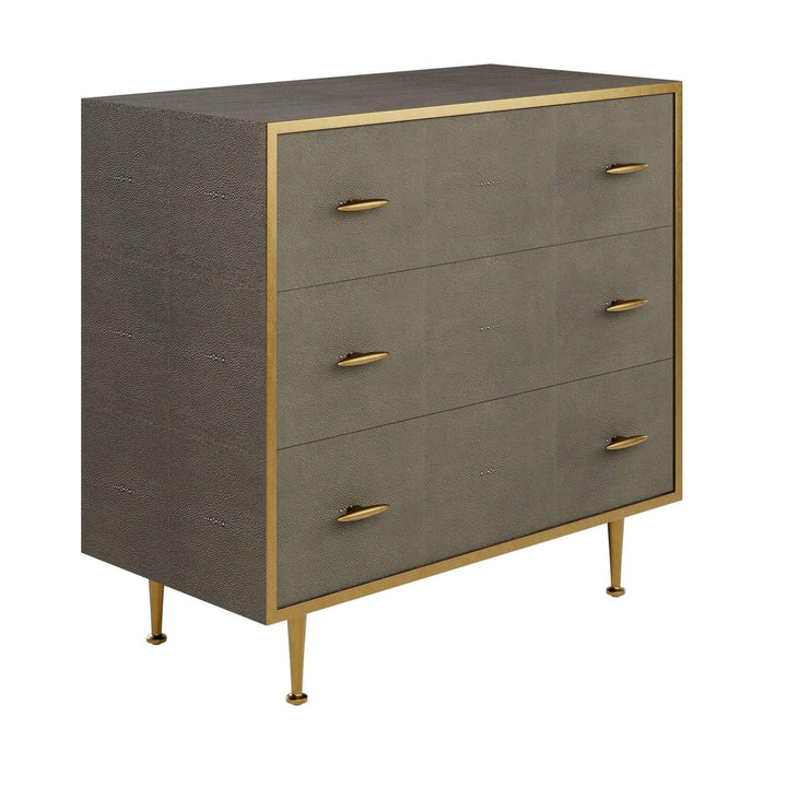 DI Designs Hampton Chest of Drawers - Grey Shagreen - Belmont Interiors