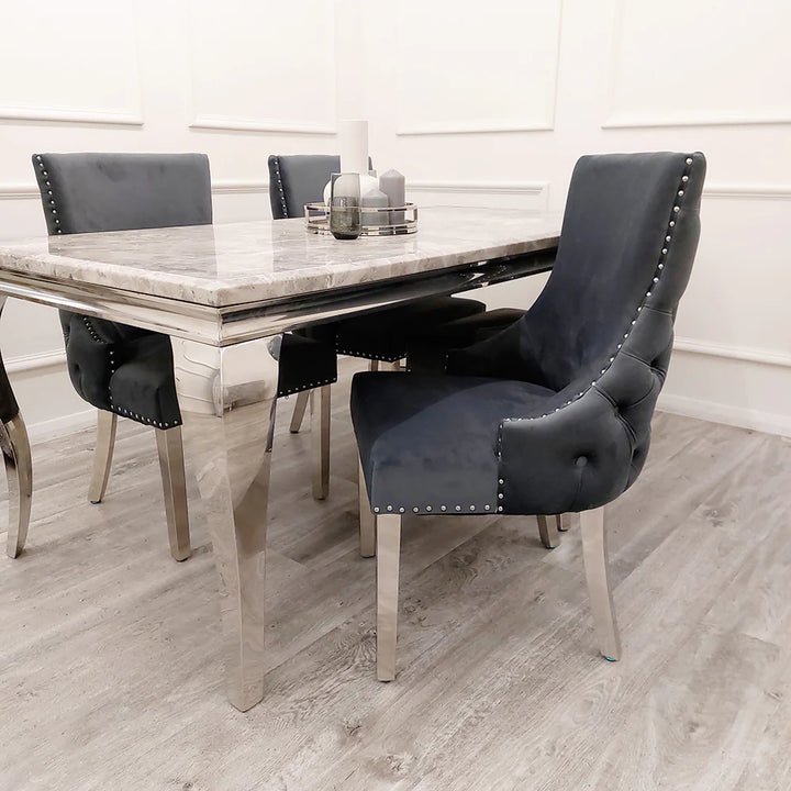 Kensington Dining Chair in Dark Grey - Belmont Interiors