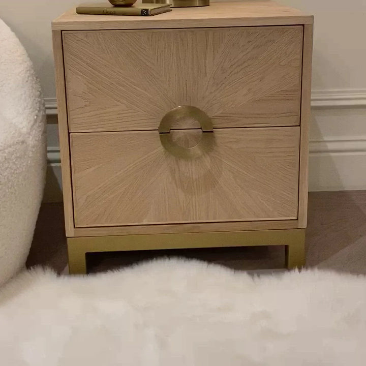 DI Designs Easton Sunburst Bedside Table - Belmont Interiors