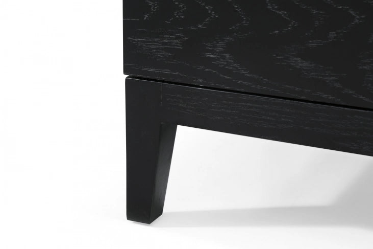 Twenty10 Designs Orchid Marble 3 Drawer Chest in Black - Belmont Interiors