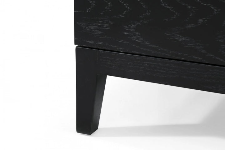 Twenty10 Designs Orchid Marble 3 Drawer Chest in Black - Belmont Interiors