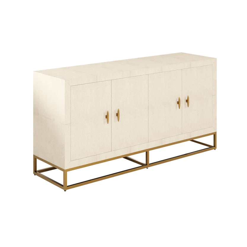 DI Designs Hampton Sideboard - Ivory Shagreen - Belmont Interiors