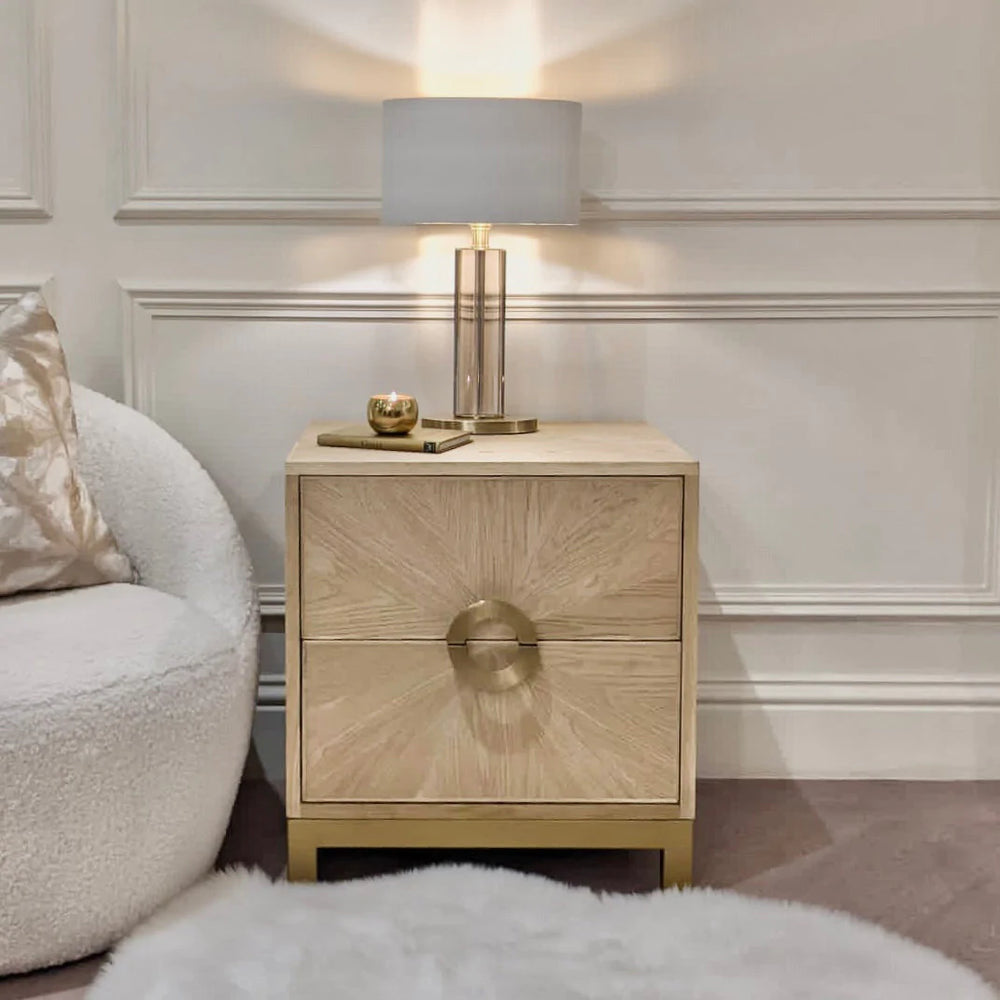 DI Designs Easton Sunburst Bedside Table - Belmont Interiors