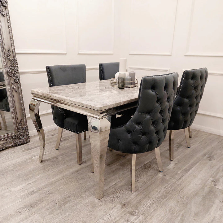 Kensington Dining Chair in Dark Grey - Belmont Interiors